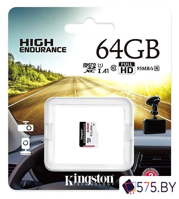 Карта памяти Kingston High Endurance microSDXC 64GB в магазине 575.by