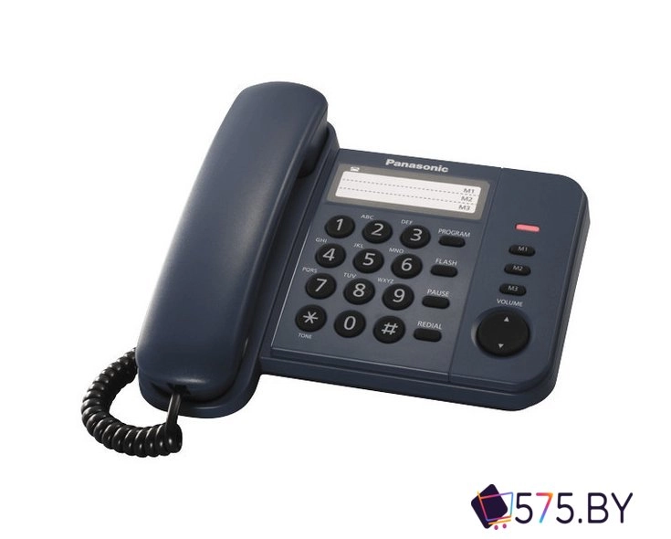 Проводной телефон Panasonic KX-TS2352RUB (черный) в магазине 575.by