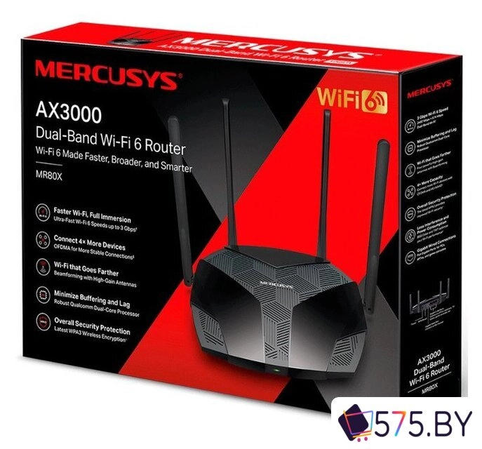 Wi-Fi роутер Mercusys MR80X в магазине 575.by