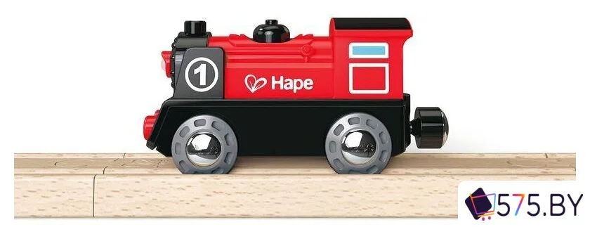 Поезд Hape Паровоз со светом на батарейках E3703 в магазине 575.by