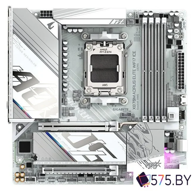 Материнская плата Gigabyte X870M Aorus Elite WiFi7 Ice в магазине 575.by