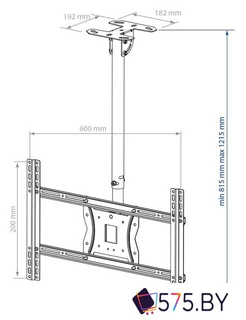 Кронштейн для телевизора Kromax COBRA-4 (черный) в магазине 575.by