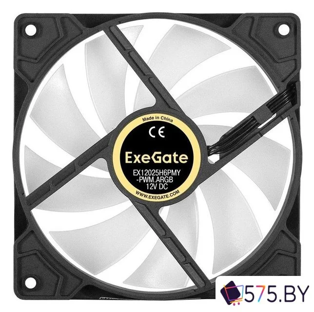 Вентилятор для корпуса ExeGate EX12025H6PMY-PWM.ARGB EX295971RUS в магазине 575.by