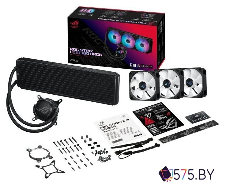 Система жидкостного охлаждения для процессора ASUS ROG Strix LC III 360 ARGB в магазине 575.by