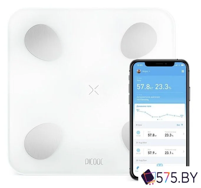 Умные напольные весы Picooc Mini Lite (белый) в магазине 575.by
