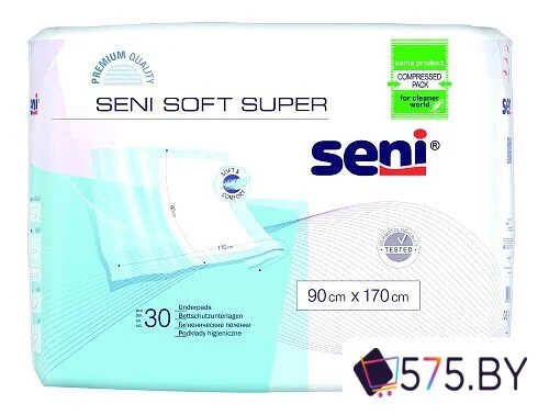 Пеленки Seni Soft Super 170x90 (30 шт) в магазине 575.by