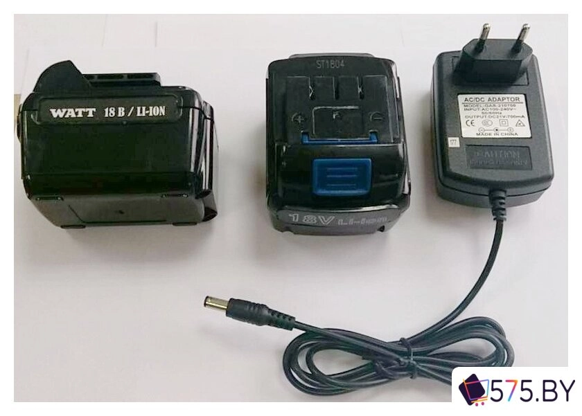 Дрель-шуруповерт WATT WAS-18 Li-2 1.018.031.12 (с 2-мя АКБ, кейс) в магазине 575.by