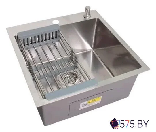 Кухонная мойка Wisent WGS-35050D/GER013 (с сифоном, дозатором и коландером) в магазине 575.by