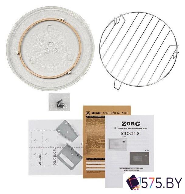 Микроволновая печь ZorG MIO211 S (белый) в магазине 575.by