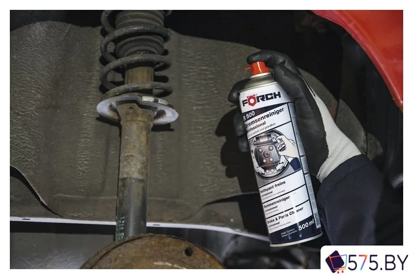 Смазки, пасты и очистители для механических, электрических узлов FORCH Очиститель тормозов R500 Профессионал 500мл 61100913 в магазине 575.by
