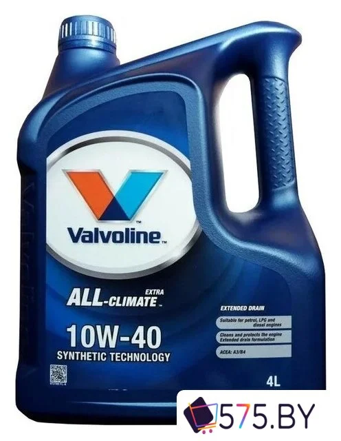 Моторное масло Valvoline All-Climate 10W-40 4л в магазине 575.by