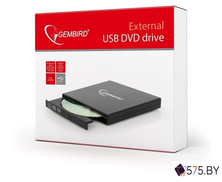 Оптический привод Gembird DVD-USB-02 в магазине 575.by