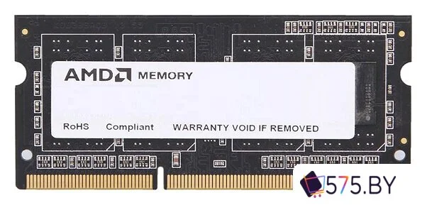 Оперативная память AMD 8GB DDR3 SO-DIMM PC3-12800 (R538G1601S2SL-UO) в магазине 575.by