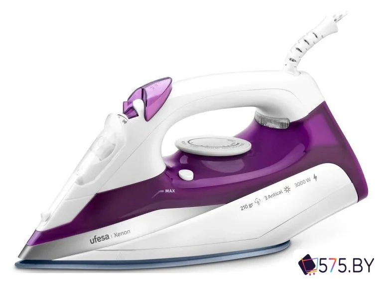 Утюг Ufesa Steam iron Xenon (белый/сиреневый) в магазине 575.by