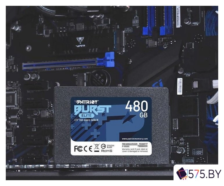 SSD Patriot Burst Elite 480GB PBE480GS25SSDR в магазине 575.by