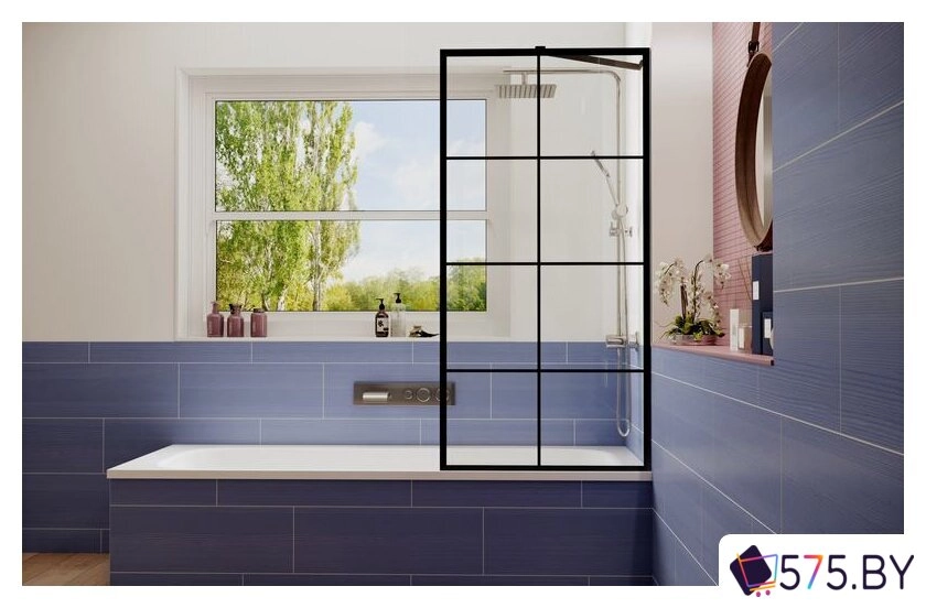 Стеклянная шторка для ванны Ambassador Bath Screens 16041208 70 в магазине 575.by