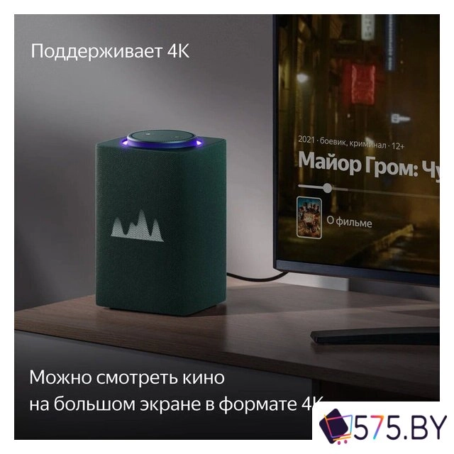 Умная колонка Яндекс Станция Макс (с хабом умного дома Zigbee, зеленый) в магазине 575.by