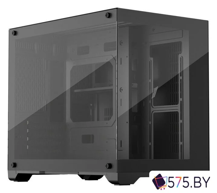 Корпус 1stPlayer MV6-TRANSPARENT (черный) в магазине 575.by