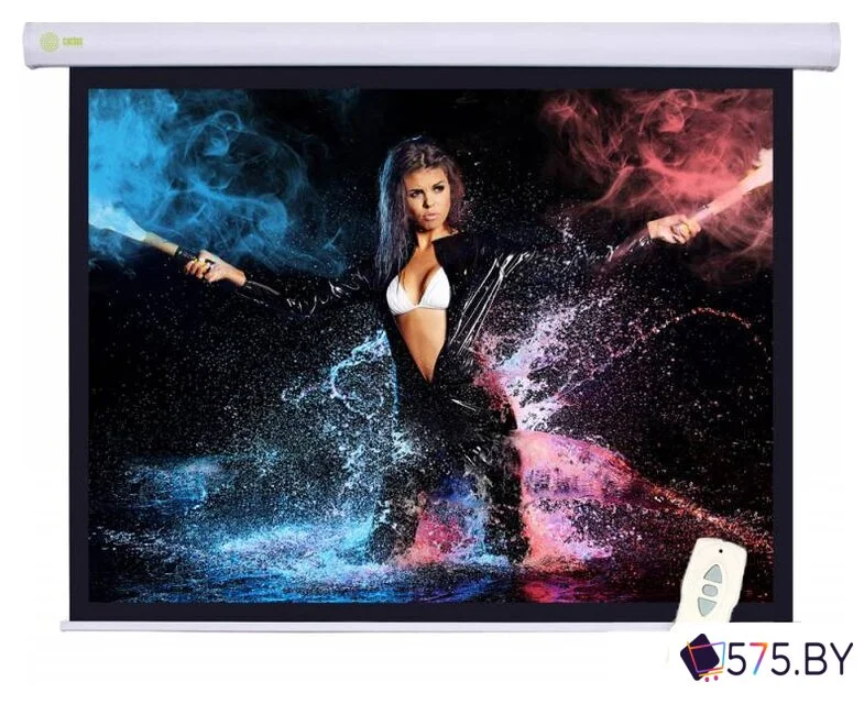 Проекционный экран CACTUS Motoscreen CS-PSM-104x186 в магазине 575.by