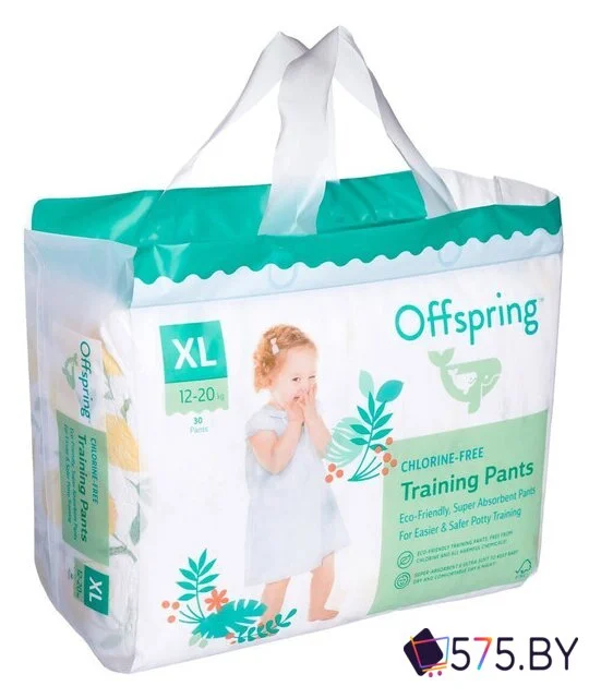 Трусики-подгузники Offspring XL 12-20кг Лимоны (30 шт) в магазине 575.by