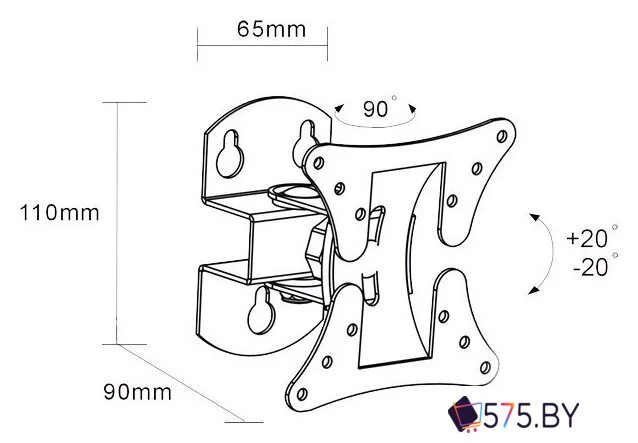 Кронштейн для телевизора Arm Media LCD-101 в магазине 575.by