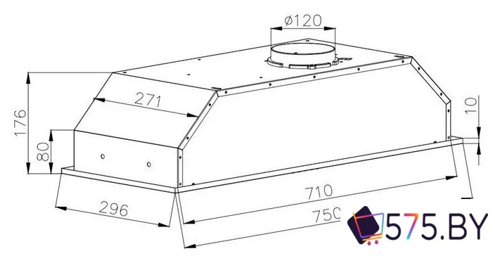 Кухонная вытяжка Schtoff TDM 75 Inox (нержавеющая сталь) в магазине 575.by