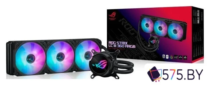 Система жидкостного охлаждения для процессора ASUS ROG Strix LC III 360 ARGB в магазине 575.by