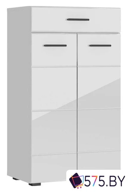 Комод НК-Мебель Gloss КМВ-60 73374543 (белый-черный) в магазине 575.by