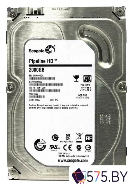 Жесткий диск Seagate Pipeline HD 2TB (ST2000VM003) в магазине 575.by