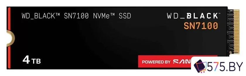 SSD WD Black SN7100 4TB WDS400T4X0E в магазине 575.by
