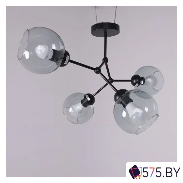Подвесная люстра AksHome Atom 4 (дымчатый) в магазине 575.by