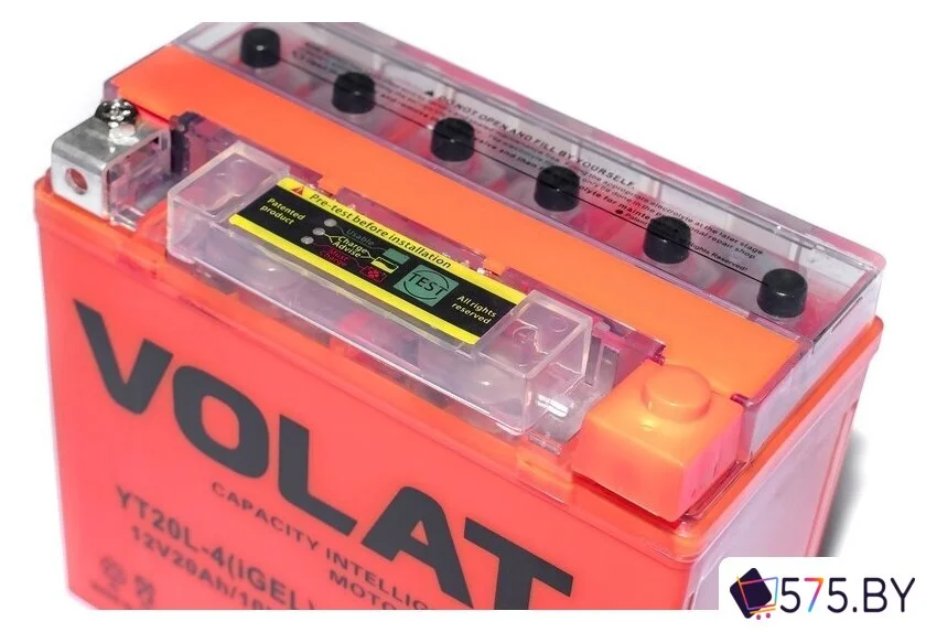 Мотоциклетный аккумулятор VOLAT YTX9-BS(iGEL) (9 А·ч) в магазине 575.by