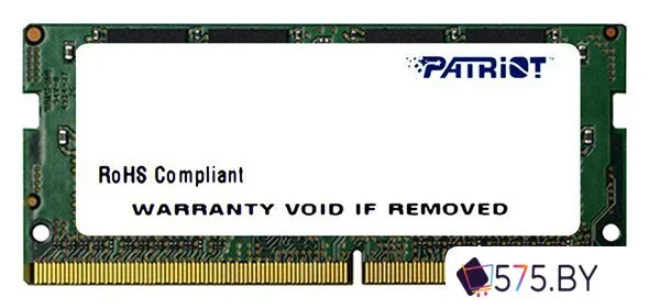 Оперативная память Patriot Signature Line 8GB DDR4 SODIMM PC4-21300 PSD48G266681S в магазине 575.by