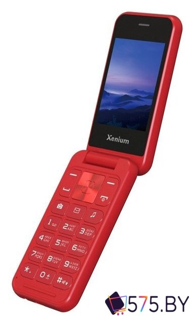 Кнопочный телефон Xenium X680 (красный)