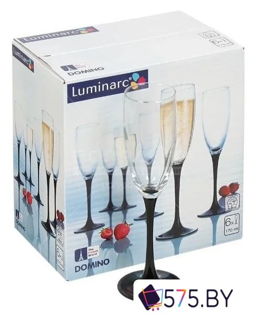 Набор бокалов для шампанского Luminarc Domino H8167 в магазине 575.by