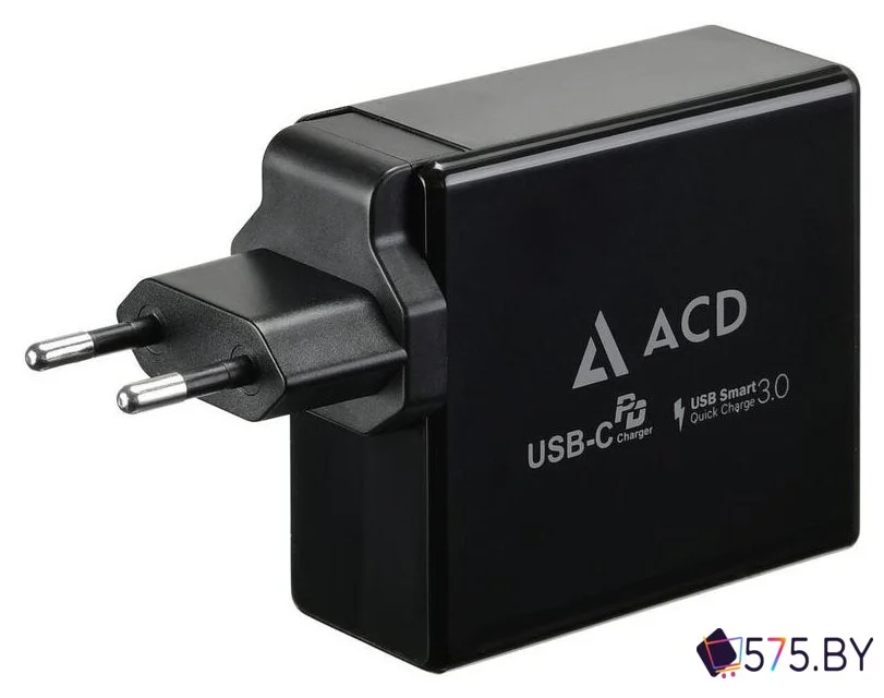 Сетевое зарядное ACD ACD-P602W-V1B в магазине 575.by