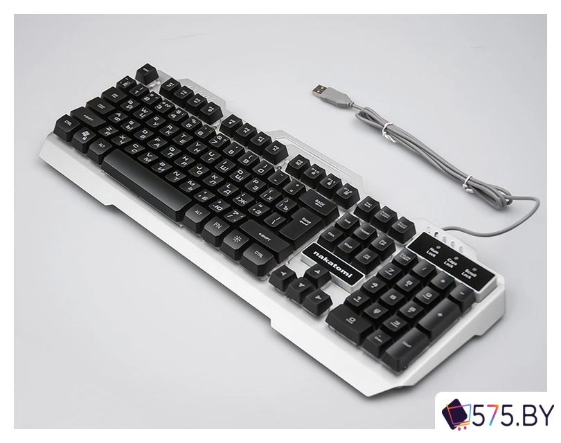 Клавиатура Nakatomi KG-35U (серебристый) в магазине 575.by