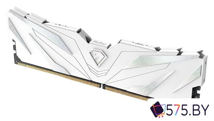 Оперативная память Netac Shadow II White 16ГБ DDR5 4800 МГц NTSWD5P48SP-16W в магазине 575.by