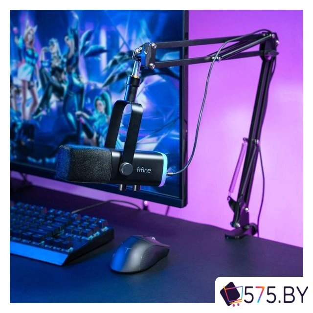 Проводной микрофон FIFINE AM8T (черный) в магазине 575.by