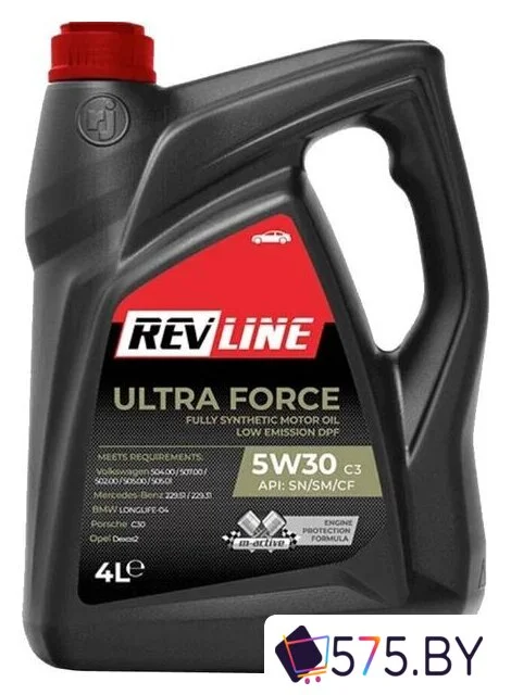 Моторное масло Revline Ultra Force C3 5W-30 4л в магазине 575.by