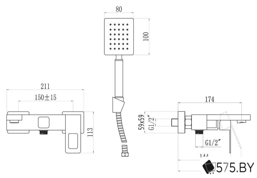 Смеситель Savol S-SUS4003H в магазине 575.by