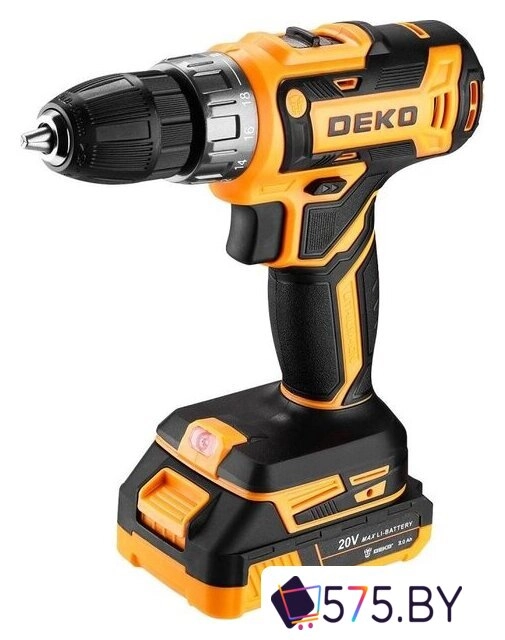 Дрель-шуруповерт Deko GCD20DU PRO Set63 083-1039 (с 2-мя АКБ, кейс) в магазине 575.by