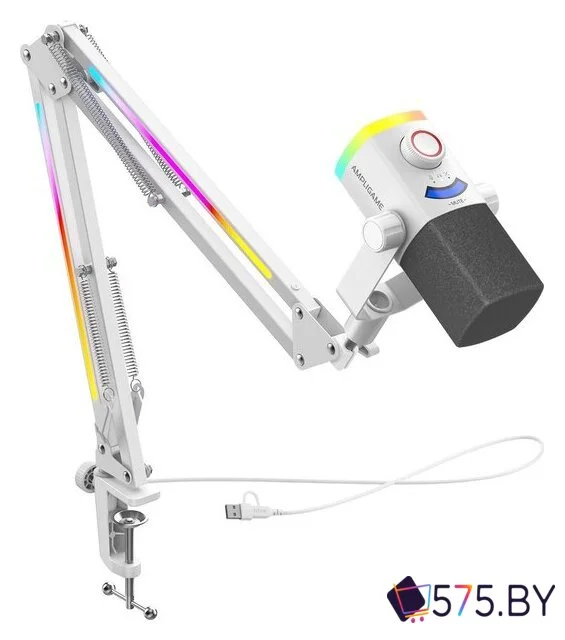 Проводной микрофон FIFINE AM8PROTW (белый) в магазине 575.by