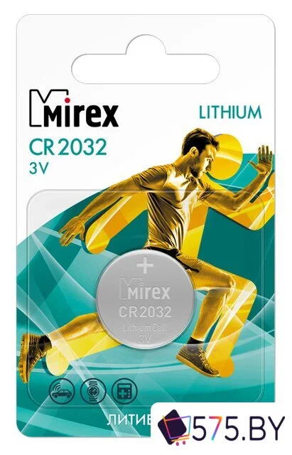 Батарейка Mirex CR2032 литиевая блистер 2 шт 23702-CR2032-E2 в магазине 575.by