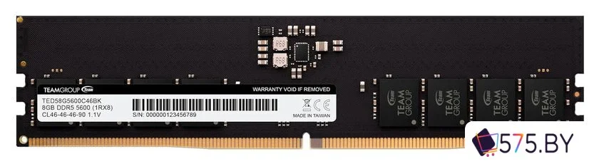 Оперативная память Team Elite 8ГБ DDR5 5600 МГц TED58G5600C4601 в магазине 575.by