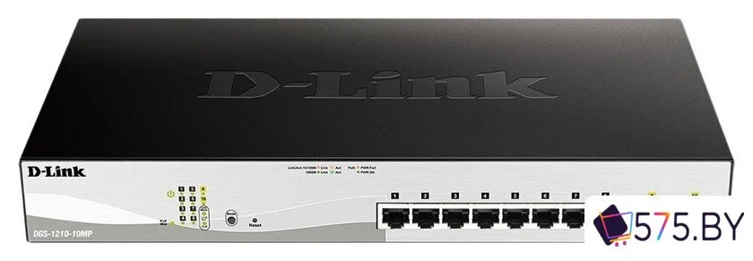 Управляемый коммутатор 2-го уровня D-Link DGS-1210-10MP/FL2A в магазине 575.by
