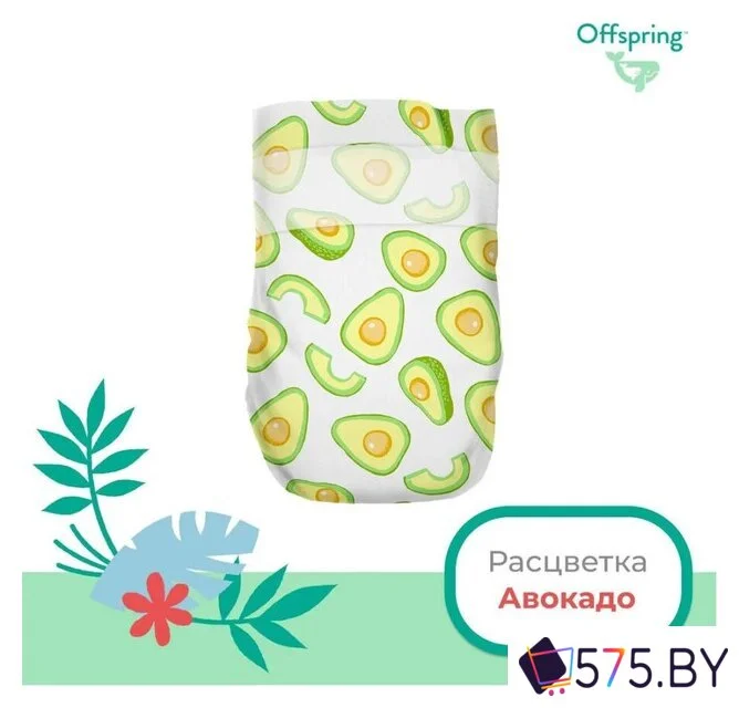 Подгузники Offspring XL 12+ кг Авокадо OF01XL30AVO (30 шт) в магазине 575.by