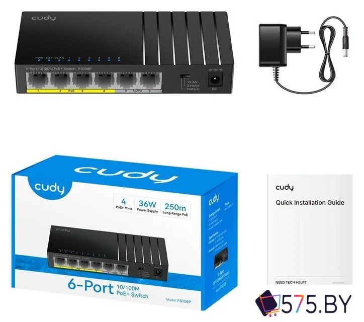 Неуправляемый коммутатор Cudy FS106P 1.0 в магазине 575.by