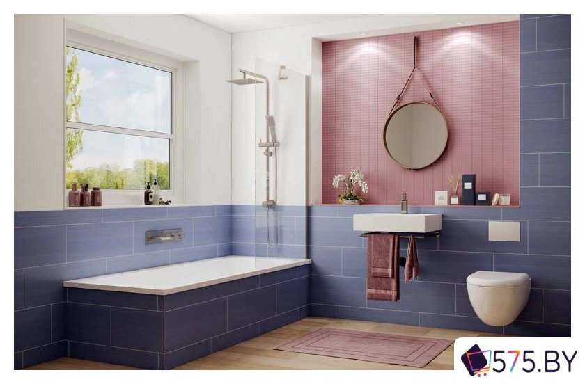 Стеклянная шторка для ванны Ambassador Bath Screens 16041102 70 в магазине 575.by