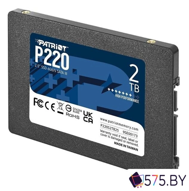 SSD Patriot P220 2TB P220S2TB25 в магазине 575.by